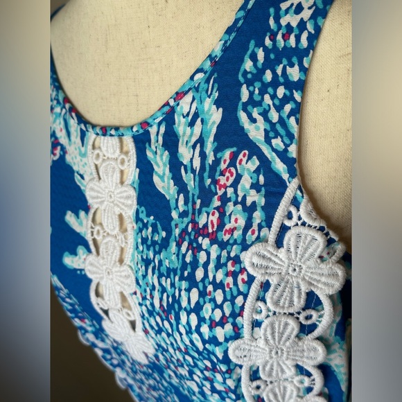 NEW Lilly Pulitzer Ember Shift Dress in Brewster Blue Good Reef size 8 - Picture 8 of 15